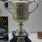 A replica of the second FA Cup Trophy won by the Wanderers Football Club.