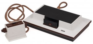 The original Magnavox Odyssey video game console.